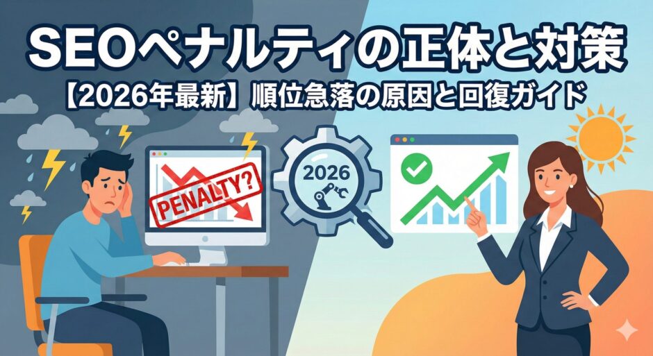 SEOのペナルティとは？ 検索順位が急落したときの原因と対策