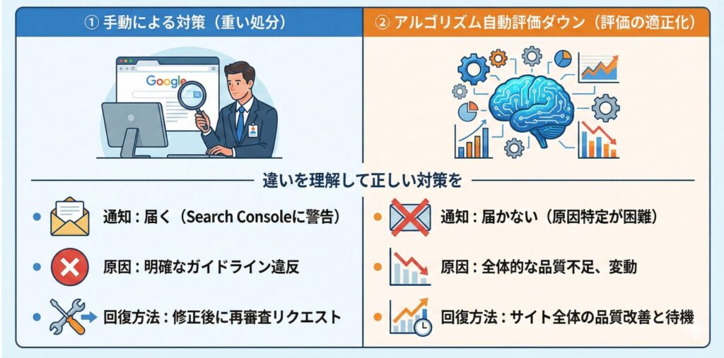 SEOペナルティの種類