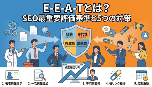 【2026年最新】E-E-A-Tとは？ SEOで最重要視される評価基準と5つの具体的な対策